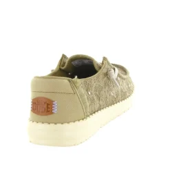 baskets et sneakers - Confort - femme - Toile - Beige - Hey dude