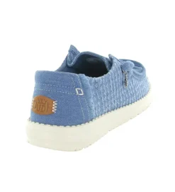 baskets et sneakers - Confort - femme - Toile - Bleu - Hey dude