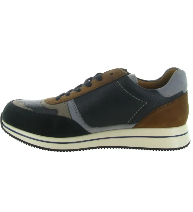 baskets et sneakers - Confort - homme - Cuir - Bleu - Mephisto