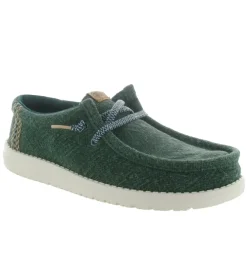 baskets et sneakers - Confort - homme - Toile - Kaki - Hey dude