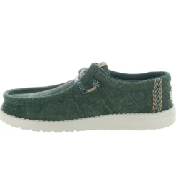 baskets et sneakers - Confort - homme - Toile - Kaki - Hey dude