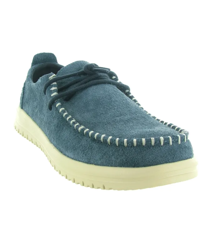 baskets et sneakers - Confort - homme - Toile - Bleu - Hey dude