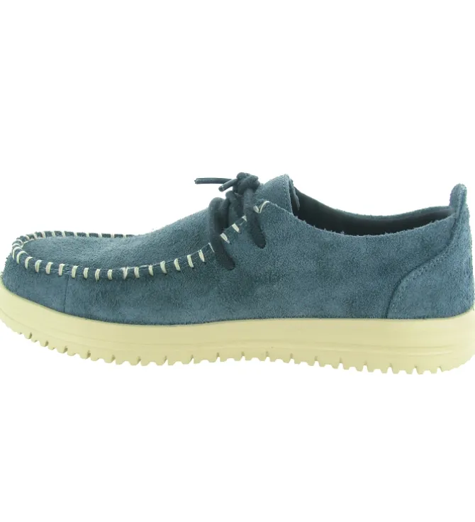 baskets et sneakers - Confort - homme - Toile - Bleu - Hey dude