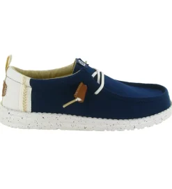 baskets et sneakers - Confort - homme - Toile - Bleu Marine - Hey dude