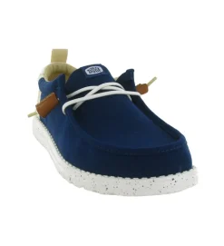 baskets et sneakers - Confort - homme - Toile - Bleu Marine - Hey dude