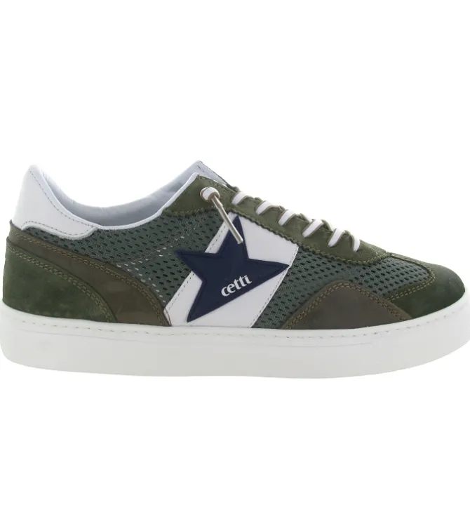 baskets et sneakers - Confort - homme - Cuir - Kaki - Cetti