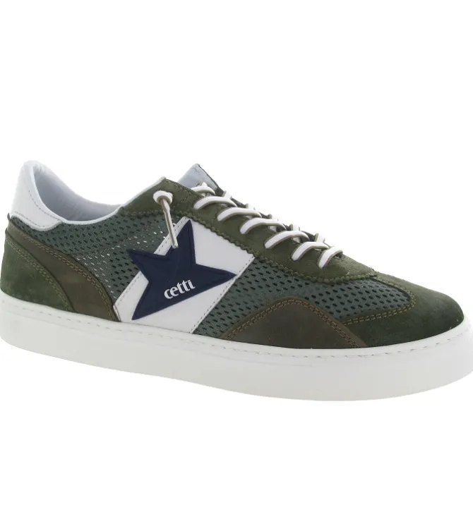 baskets et sneakers - Confort - homme - Cuir - Kaki - Cetti
