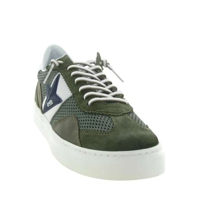 baskets et sneakers - Confort - homme - Cuir - Kaki - Cetti