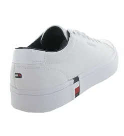 baskets et sneakers - Confort - homme - Cuir - Blanc - Tommy hilfiger
