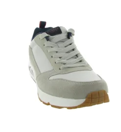 baskets et sneakers - Confort - homme - Cuir - Beige - Skechers footwear