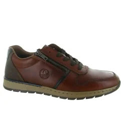 baskets et sneakers - Confort - homme - Cuir - Marron - Rieker