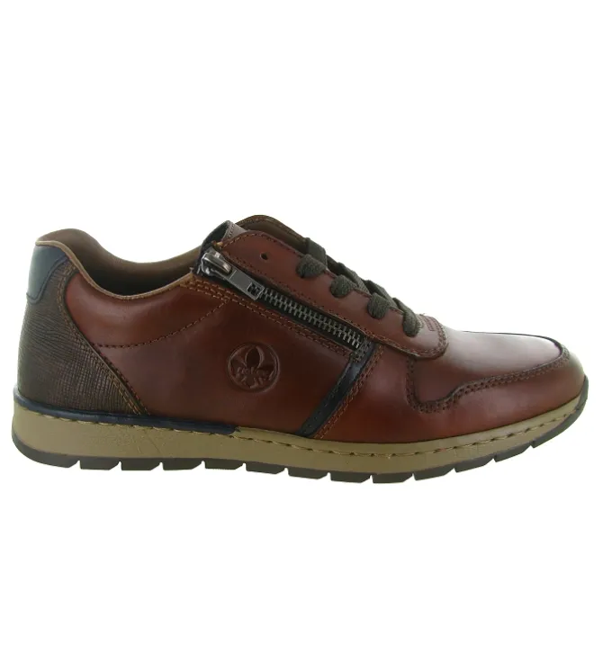 baskets et sneakers - Confort - homme - Cuir - Marron - Rieker
