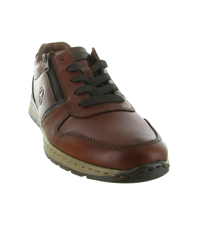 baskets et sneakers - Confort - homme - Cuir - Marron - Rieker