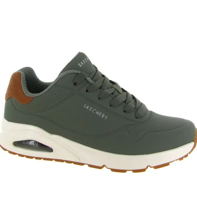 baskets et sneakers - Confort - homme - Synthétique - Vert - Skechers footwear