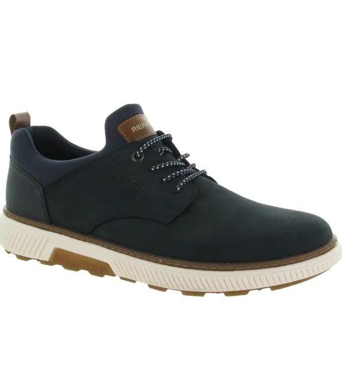 baskets et sneakers - Confort - homme - Cuir - Bleu Marine - Rieker