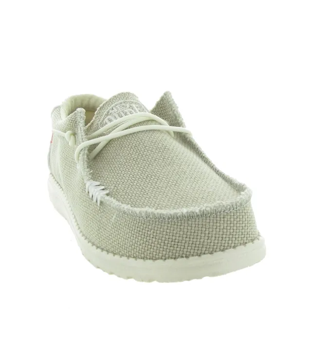 baskets et sneakers - Confort - homme - Toile - Beige - Hey dude