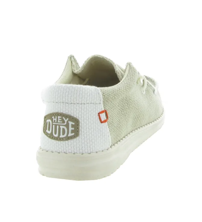 baskets et sneakers - Confort - homme - Toile - Beige - Hey dude