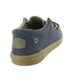 baskets et sneakers - Confort - homme - Toile - Bleu jean - Hey dude