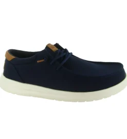 baskets et sneakers - Confort - homme - Toile - Bleu Marine - Hey dude