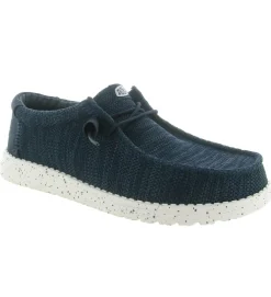 baskets et sneakers - Confort - homme - Textile - Bleu Marine - Hey dude