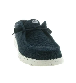 baskets et sneakers - Confort - homme - Textile - Bleu Marine - Hey dude