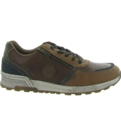 baskets et sneakers - Confort - homme - Cuir - Marron - Rieker