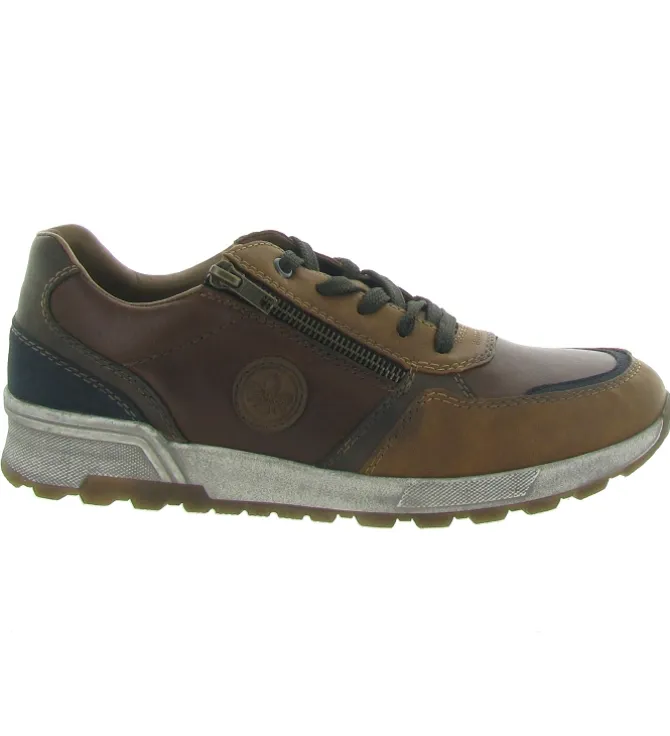 baskets et sneakers - Confort - homme - Cuir - Marron - Rieker