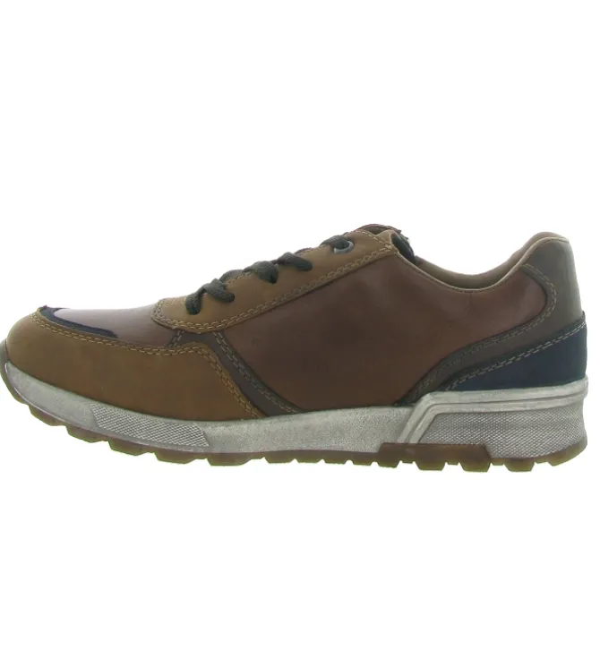 baskets et sneakers - Confort - homme - Cuir - Marron - Rieker