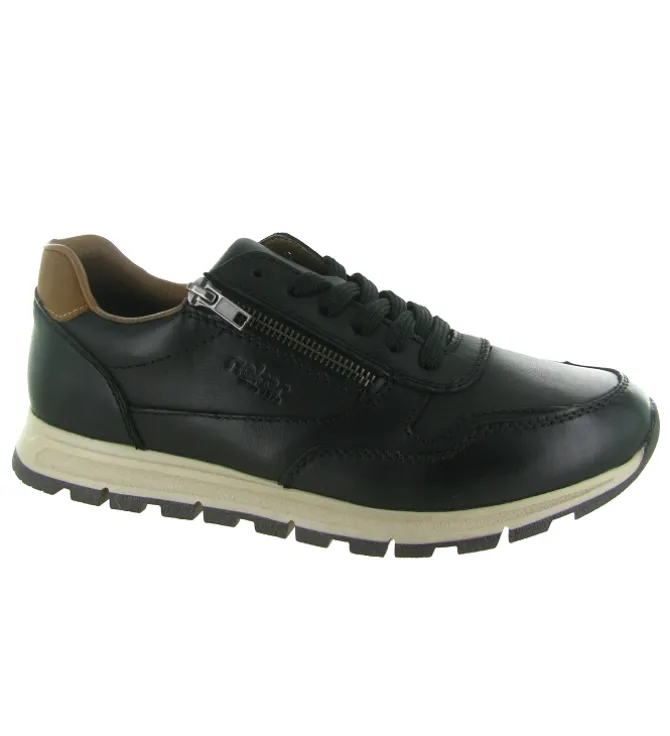 baskets et sneakers - Confort - homme - Cuir - Noir - Rieker