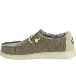 baskets et sneakers - Confort - homme - Toile - Taupe - Hey dude