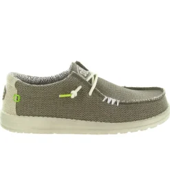 baskets et sneakers - Confort - homme - Toile - Taupe - Hey dude