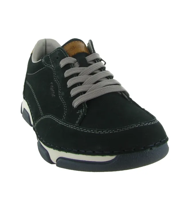 baskets et sneakers - Confort - homme - Cuir - Bleu Marine - Rieker