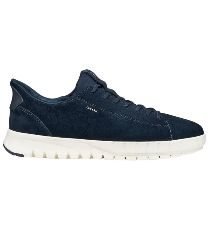 baskets et sneakers - Confort - homme - Nubuck - Bleu Marine - Geox