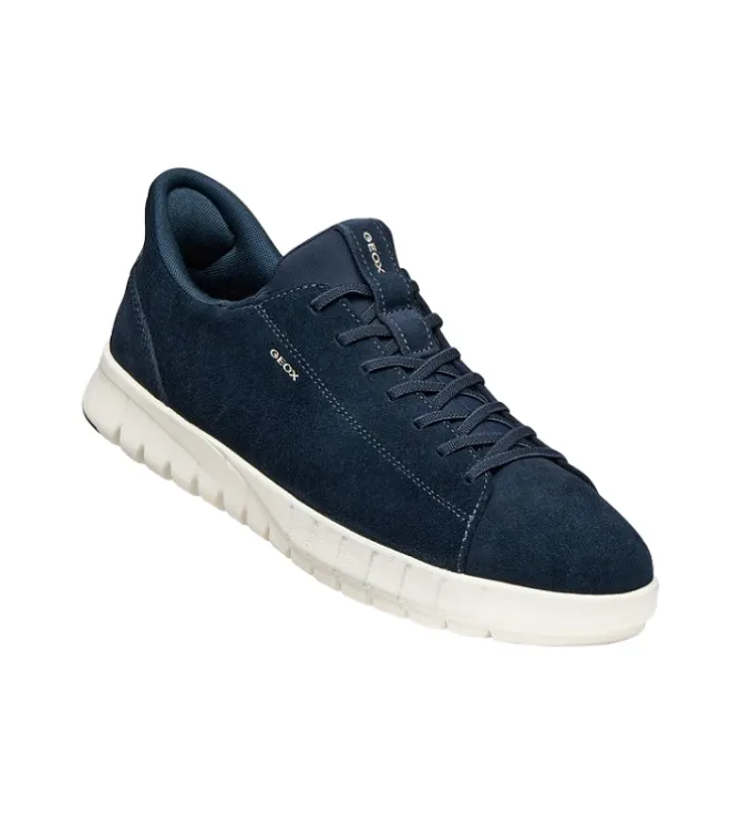 baskets et sneakers - Confort - homme - Nubuck - Bleu Marine - Geox