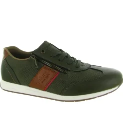 baskets et sneakers - Confort - homme - Cuir - Vert - Rieker