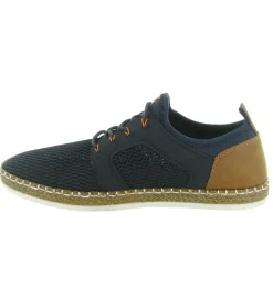 baskets et sneakers - Confort - homme - Toile - Bleu Marine - Rieker