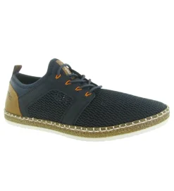 baskets et sneakers - Confort - homme - Toile - Bleu Marine - Rieker