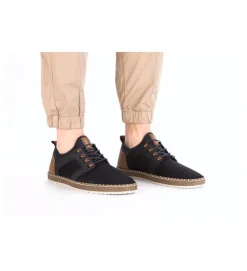 baskets et sneakers - Confort - homme - Toile - Bleu Marine - Rieker