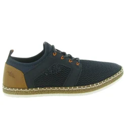 baskets et sneakers - Confort - homme - Toile - Bleu Marine - Rieker
