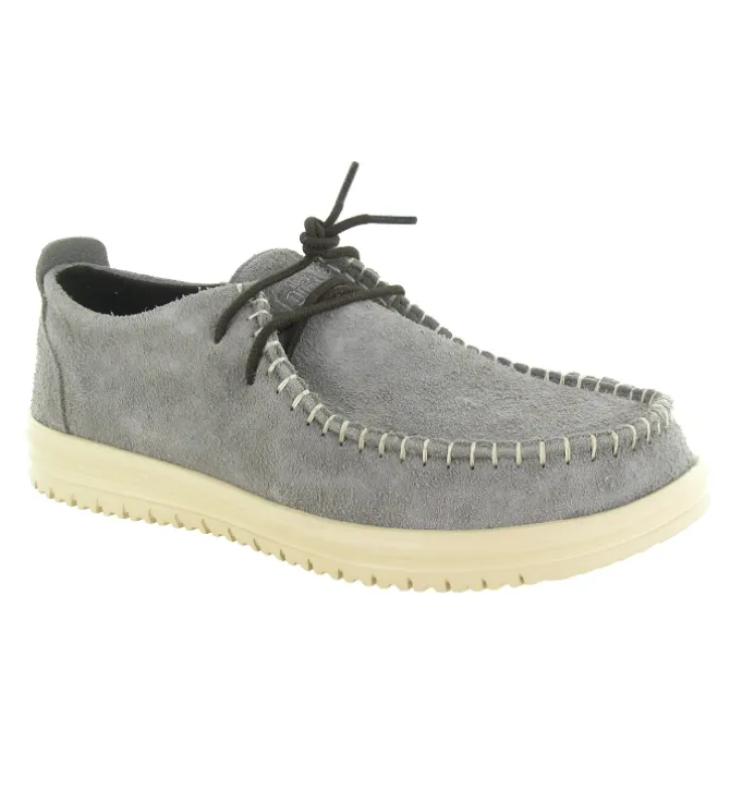 baskets et sneakers - Confort - homme - Toile - Gris - Hey dude