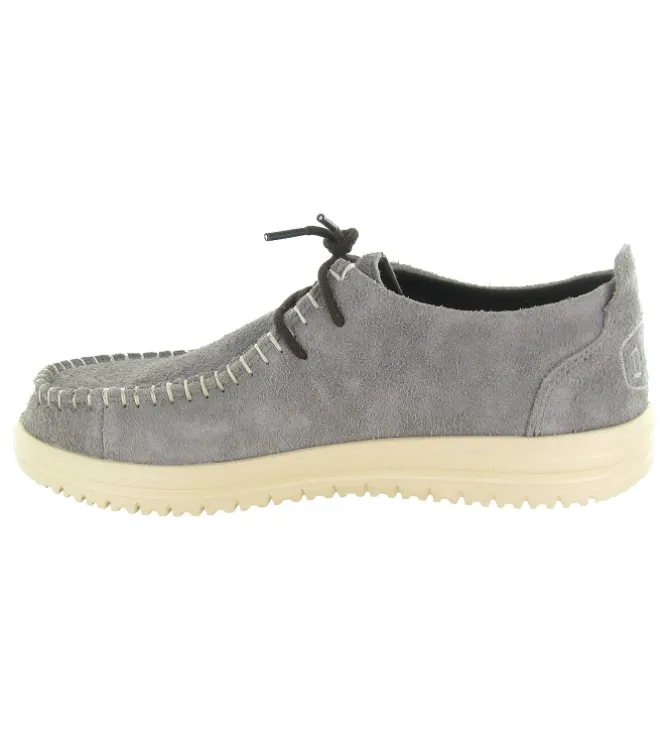 baskets et sneakers - Confort - homme - Toile - Gris - Hey dude