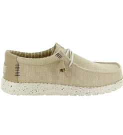 baskets et sneakers - Confort - homme - Textile - Beige - Hey dude