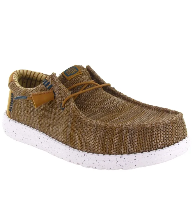 baskets et sneakers - Confort - homme - Textile - Marron - Hey dude
