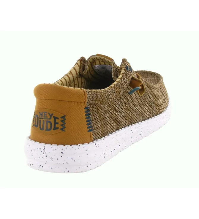 baskets et sneakers - Confort - homme - Textile - Marron - Hey dude
