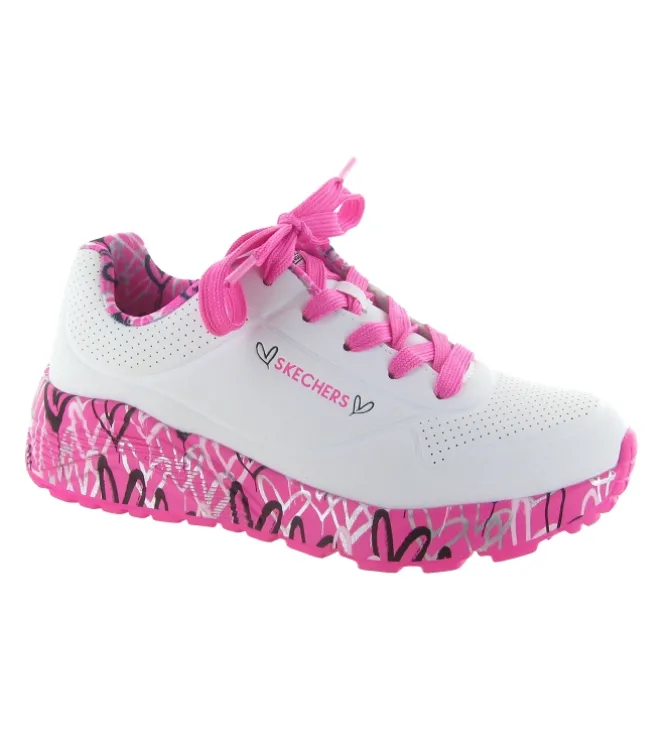 baskets et sneakers - - junior fille - Synthétique - Blanc - Skechers footwear
