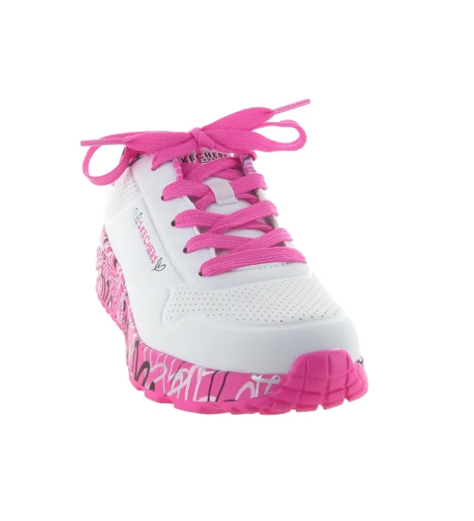 baskets et sneakers - - junior fille - Synthétique - Blanc - Skechers footwear