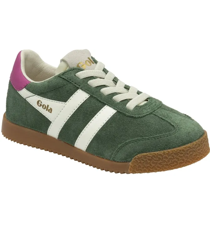 baskets et sneakers - - junior fille - Nubuck - Kaki - Gola