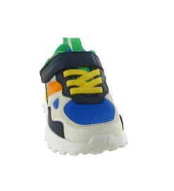 baskets et sneakers - - junior garcon - Toile - Bleu - Shoo pom