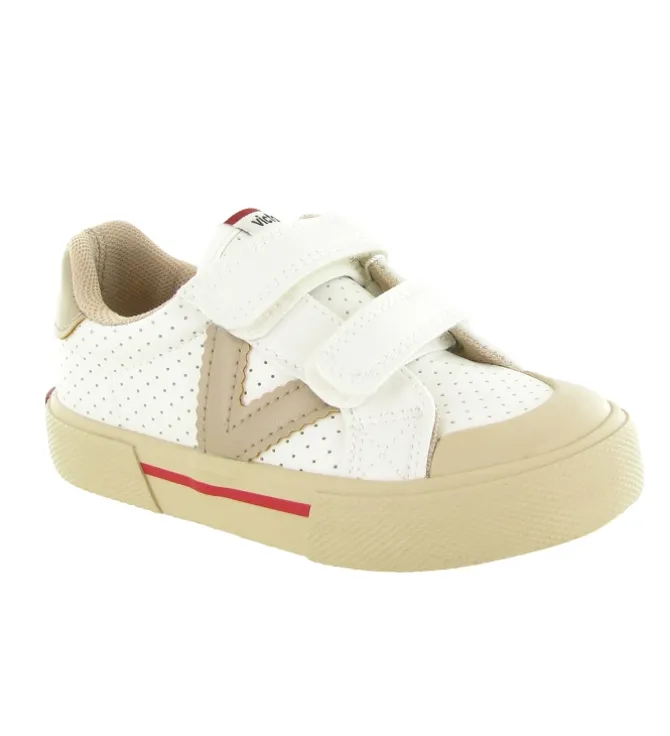 baskets et sneakers - - junior garcon - Cuir - Beige - Victoria