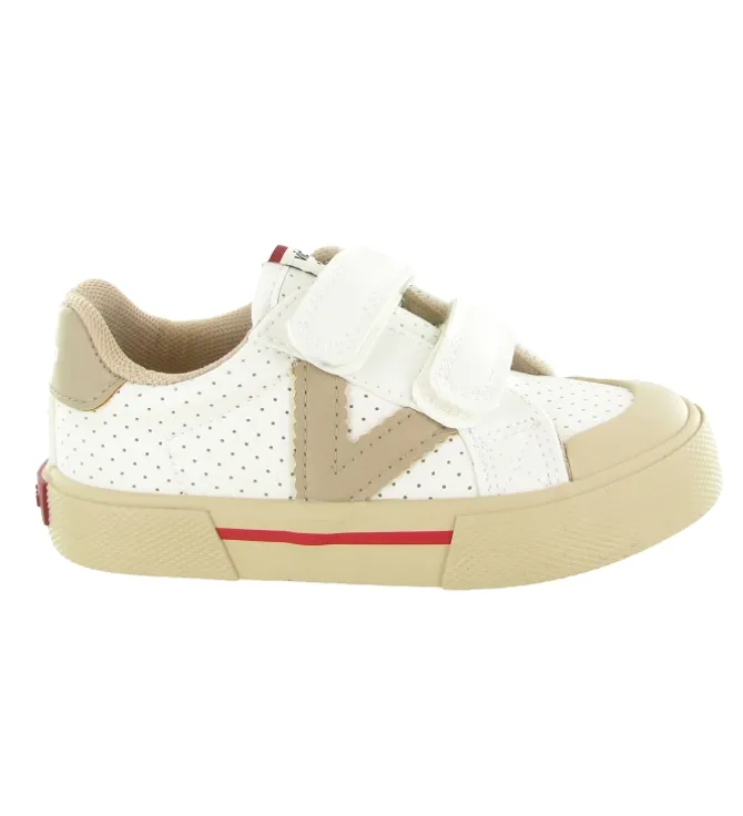 baskets et sneakers - - junior garcon - Cuir - Beige - Victoria